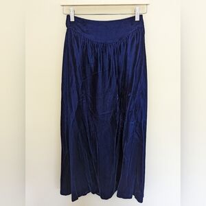Vintage Gunne Sax by Jessica McClintock crushed velvet skirt xs